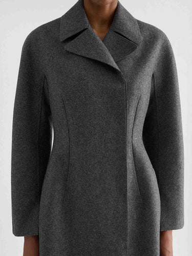 Jil Sander Mujer Barcelona Abrigo Largo Lana color Gris Antracita sku 771-001712 01 - Foto 5