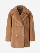 Herno Mujer Barcelona Abrigo Corto Pelo color Camel sku 771-001715 03 - Foto 1