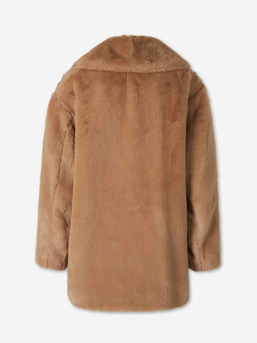 Herno Mujer Barcelona Abrigo Corto Pelo color Camel sku 771-001715 03 - Foto 2