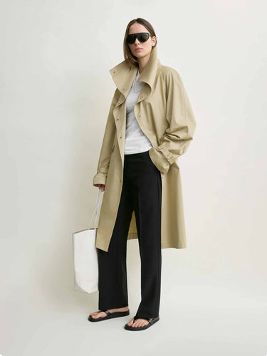 TOTEME Mujer Barcelona Gabardina Oversized Algodón color Camel sku 771-001722 01 - Foto 2