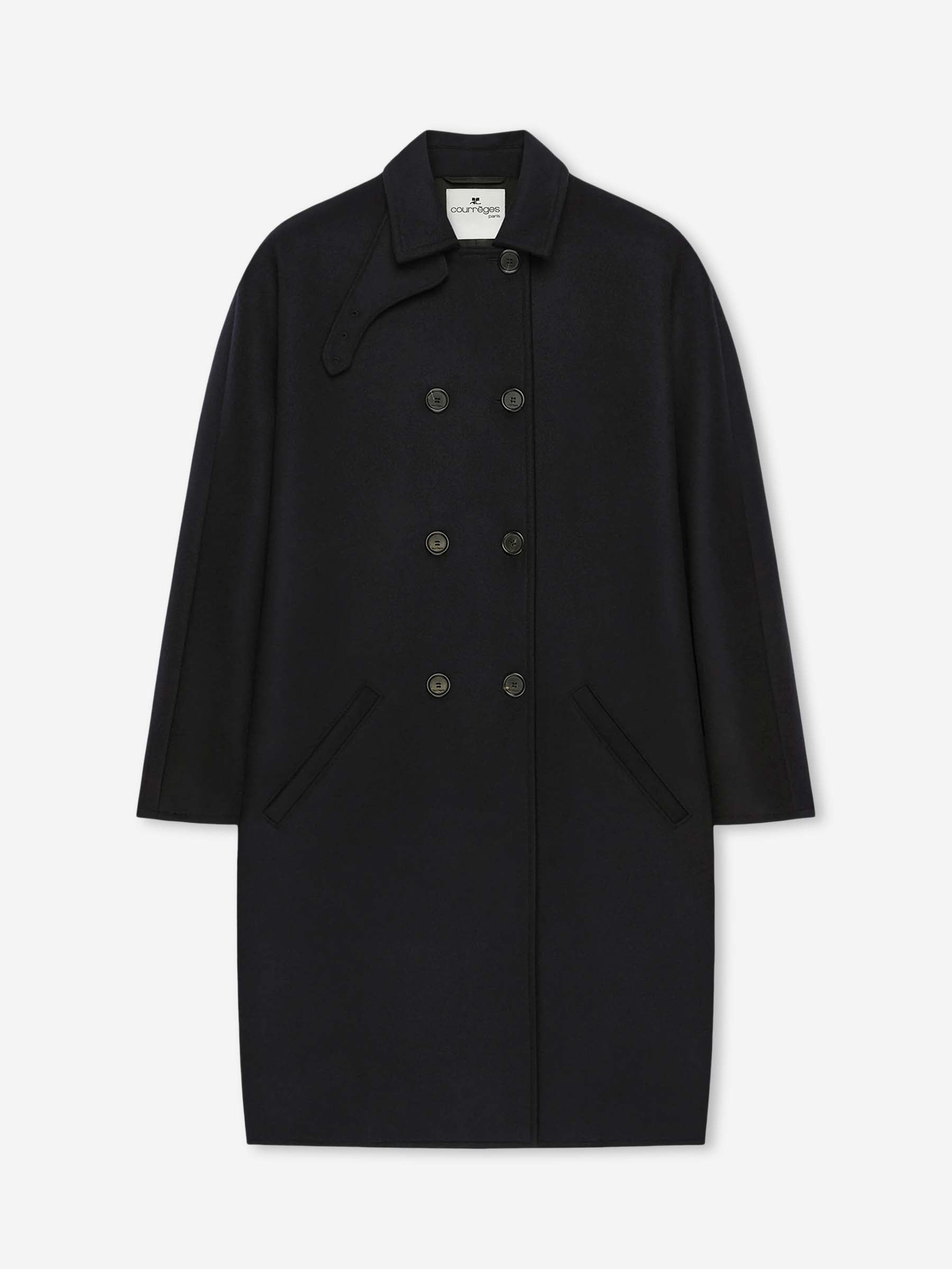 Courrèges Mujer Barcelona Abrigo Largo Oversize color Negro sku 771-001724 01 - Foto 1