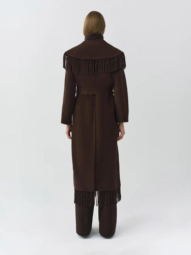 Simkhai Mujer Barcelona Abrigo Flecos Carrie color Marrón Oscuro sku 771-001726 01 - Foto 4