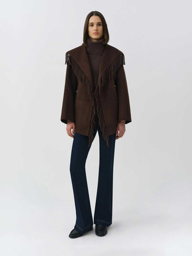 Simkhai Mujer Barcelona Abrigo Corto Rowen color Marrón Oscuro sku 771-001727 01 - Foto 2