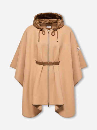 Moncler Mujer Barcelona Capa Capucha Acolchada color Camel sku 771-001730 01 - Foto 1