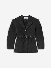 Ganni Mujer Barcelona Chaqueta Casual Lana color Gris Antracita sku 771-001731 01 - Foto 1
