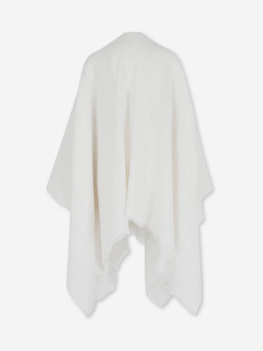 Peserico Mujer Barcelona Poncho Lino y Algodón color Camel sku 771-001734 01 - Foto 2