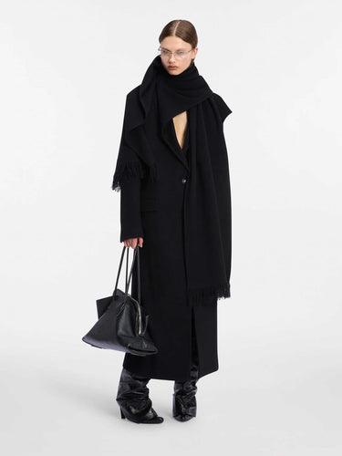 The Attico Mujer Barcelona Abrigo Largo Cashmere color Negro sku 771-001738 01 - Foto 2