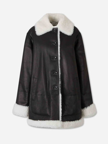 Altuzarra Mujer Barcelona Abrigo Piel Blake color Negro sku 771-001746 01 - Foto 1