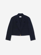 Givenchy Mujer Barcelona Abrigo Cropped Lana Cashmere color Azul Noche sku 771-001761 01 - Foto 1