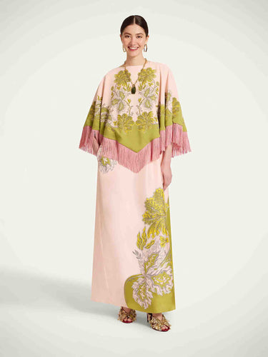 LaDoubleJ Mujer Barcelona Poncho Mini Estampado color Rosa Palo sku 771-001763 01 - Foto 2