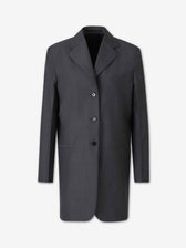 Jil Sander Mujer Barcelona Abrigo Fino Lana Mohair color Gris Piedra sku 771-001770 01 - Foto 1
