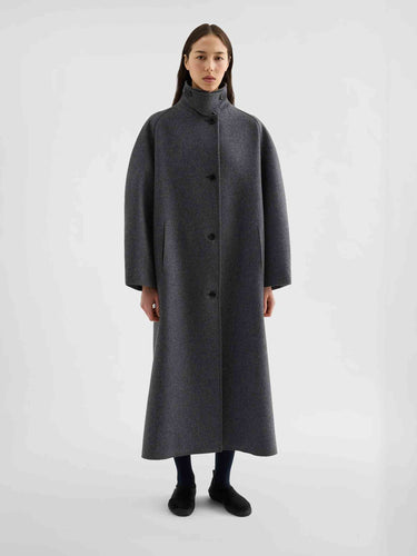 Jil Sander Mujer Barcelona Abrigo Largo Lana color Gris sku 771-001780 01 - Foto 2