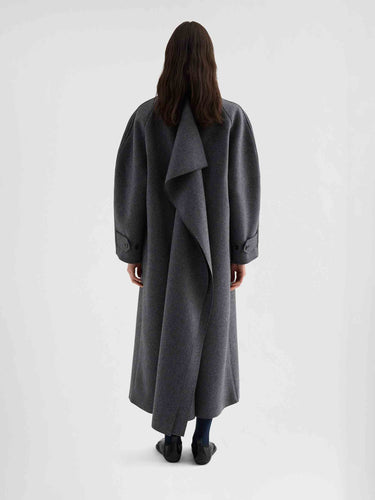 Jil Sander Mujer Barcelona Abrigo Largo Lana color Gris sku 771-001780 01 - Foto 4