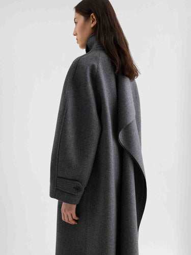 Jil Sander Mujer Barcelona Abrigo Largo Lana color Gris sku 771-001780 01 - Foto 5