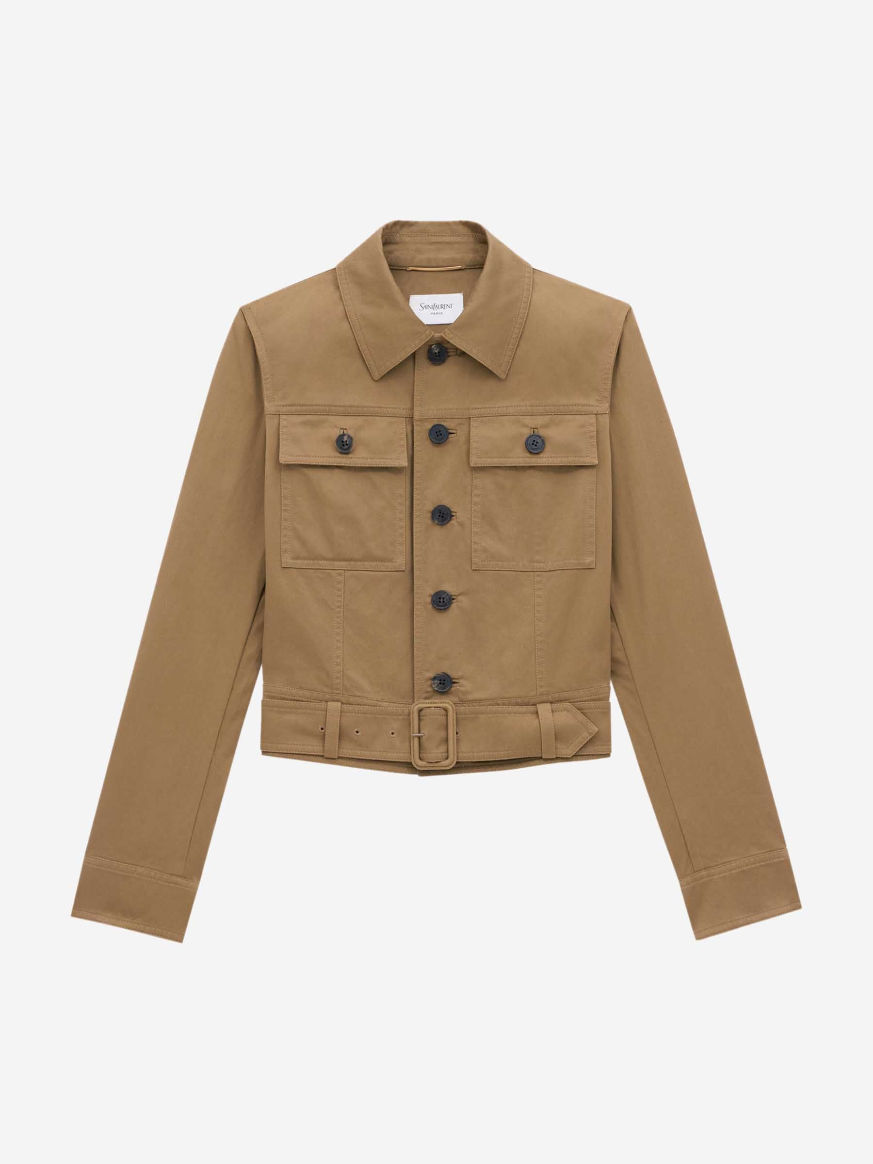 Saint Laurent Mujer Barcelona Chaqueta Denim Cropped color Camel sku 772-001418 01 - Foto 1