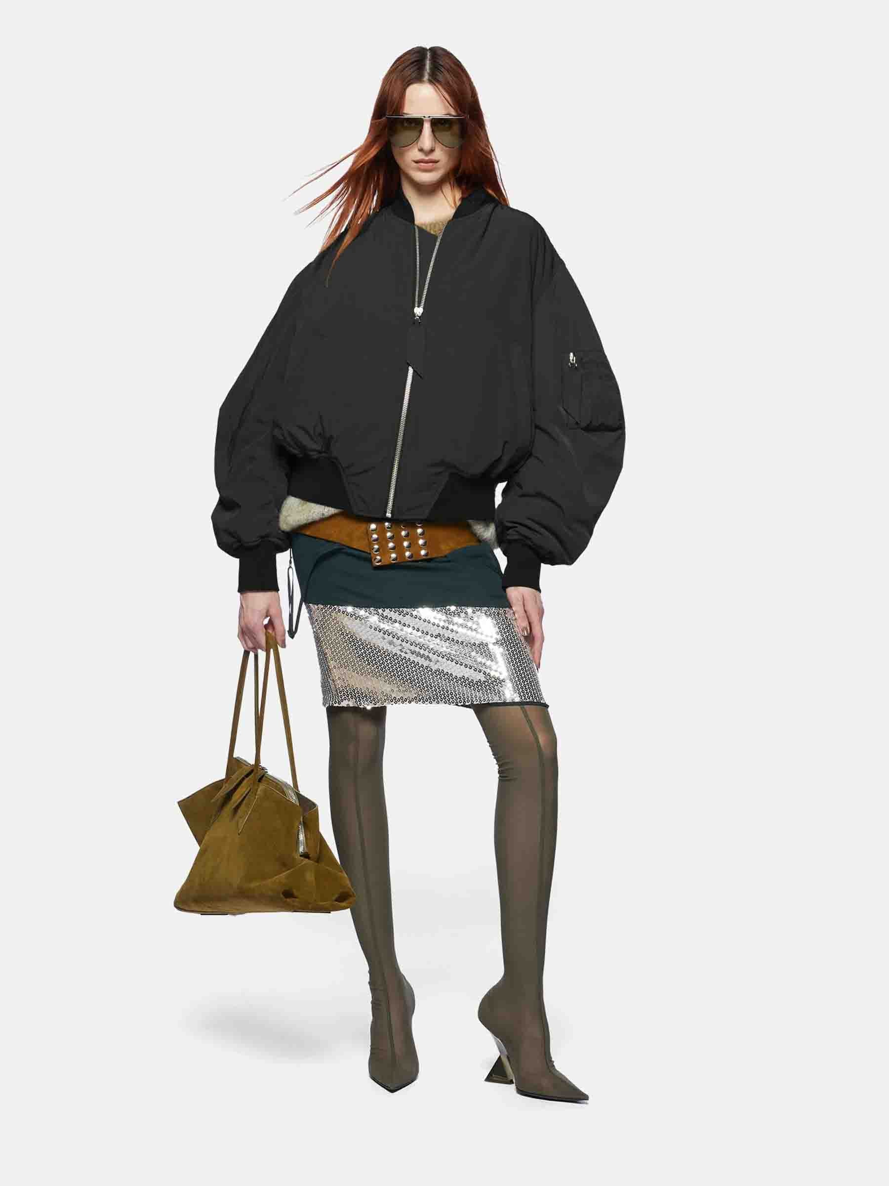 The Attico Mujer Barcelona Cazadora Bomber Anja color Negro sku 772-001433 01 - Foto 2