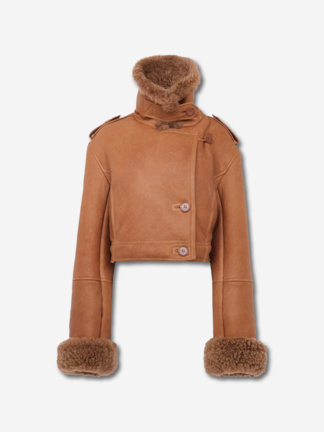 Chloé Mujer Barcelona Chaqueta Corta Piel color Camel sku 772-001469 01 - Foto 1