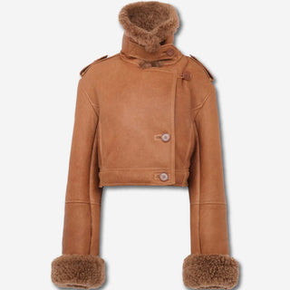 Chloé Mujer Barcelona Chaqueta Corta Piel color Camel sku 772-001469 01 - Foto 1