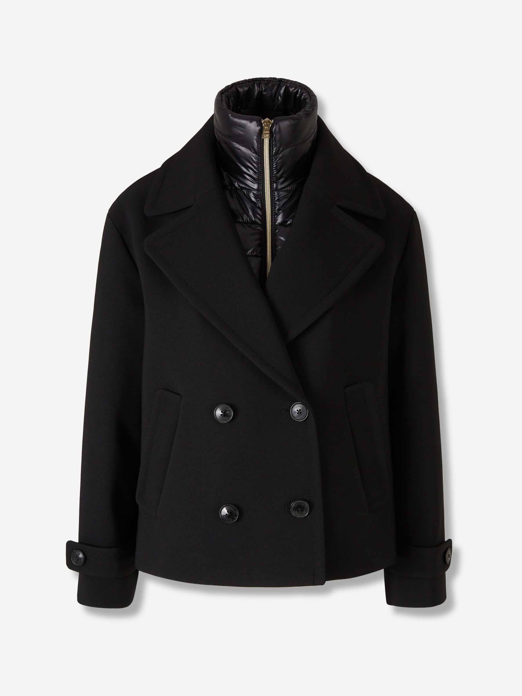 Herno Mujer Barcelona Abrigo Corto Cruzado color Negro sku 772-001482 01 - Foto 1