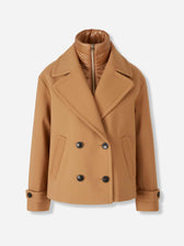 Herno Mujer Barcelona Abrigo Corto Cruzado color Camel sku 772-001482 02 - Foto 1