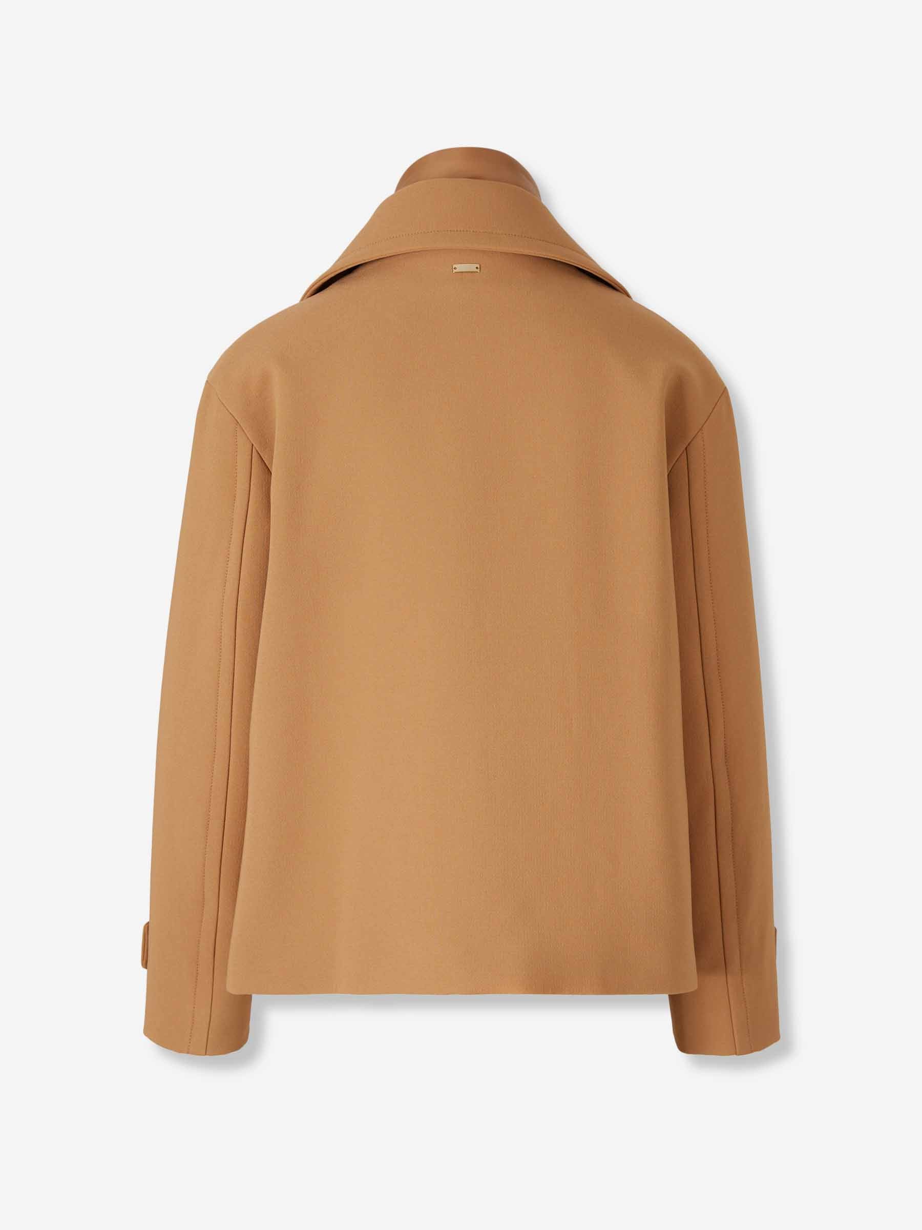 Herno Mujer Barcelona Abrigo Corto Cruzado color Camel sku 772-001482 02 - Foto 2