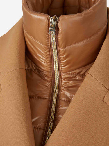 Herno Mujer Barcelona Abrigo Corto Cruzado color Camel sku 772-001482 02 - Foto 3