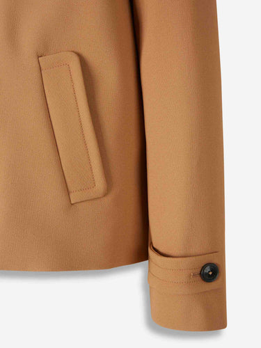 Herno Mujer Barcelona Abrigo Corto Cruzado color Camel sku 772-001482 02 - Foto 5