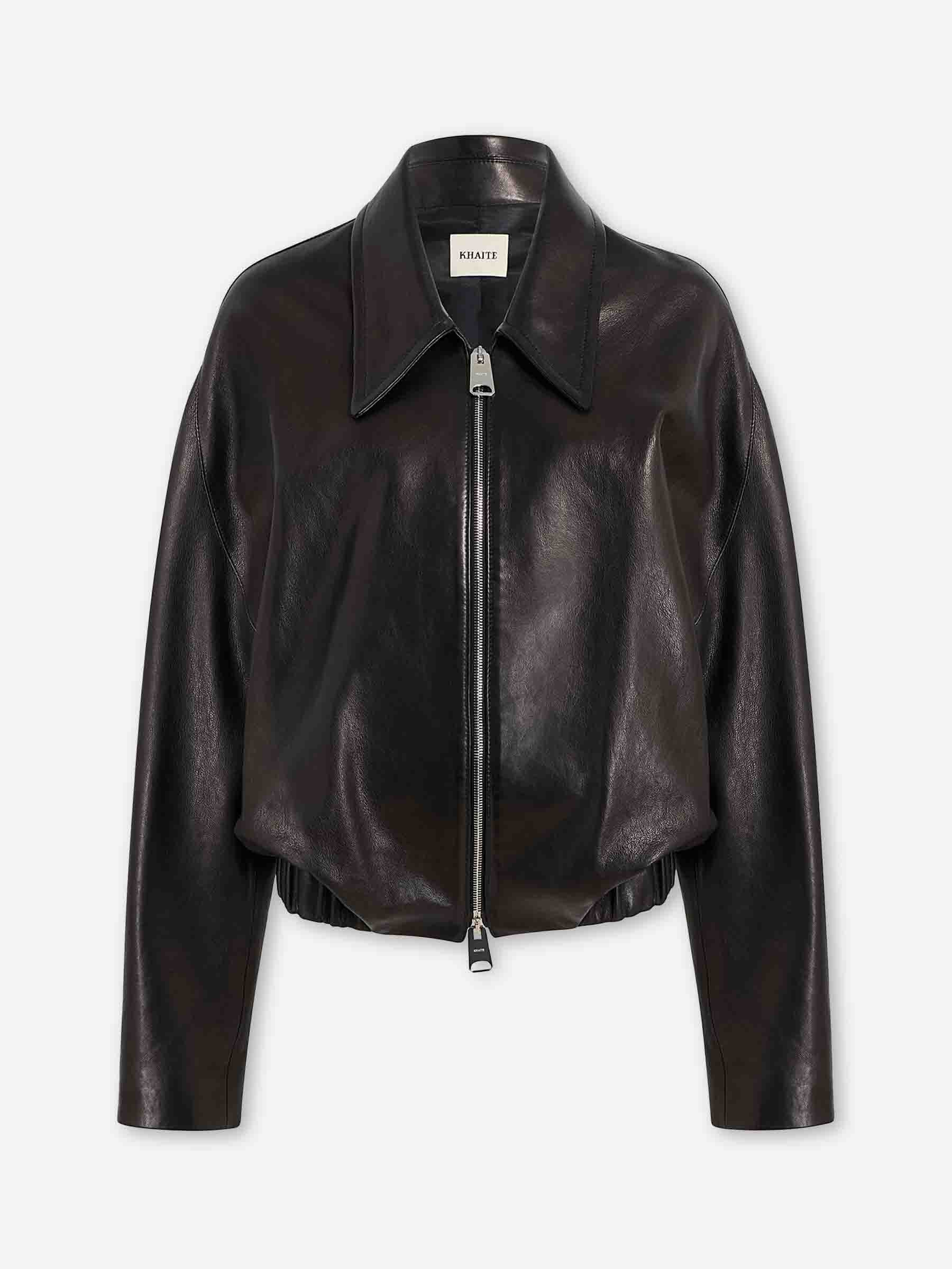 Khaite Mujer Barcelona Chaqueta Piel Odin color Marrón Oscuro sku 772-001491 01 - Foto 1