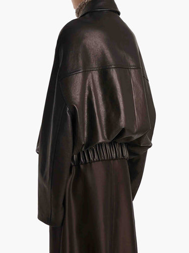 Khaite Mujer Barcelona Chaqueta Piel Odin color Marrón Oscuro sku 772-001491 01 - Foto 3