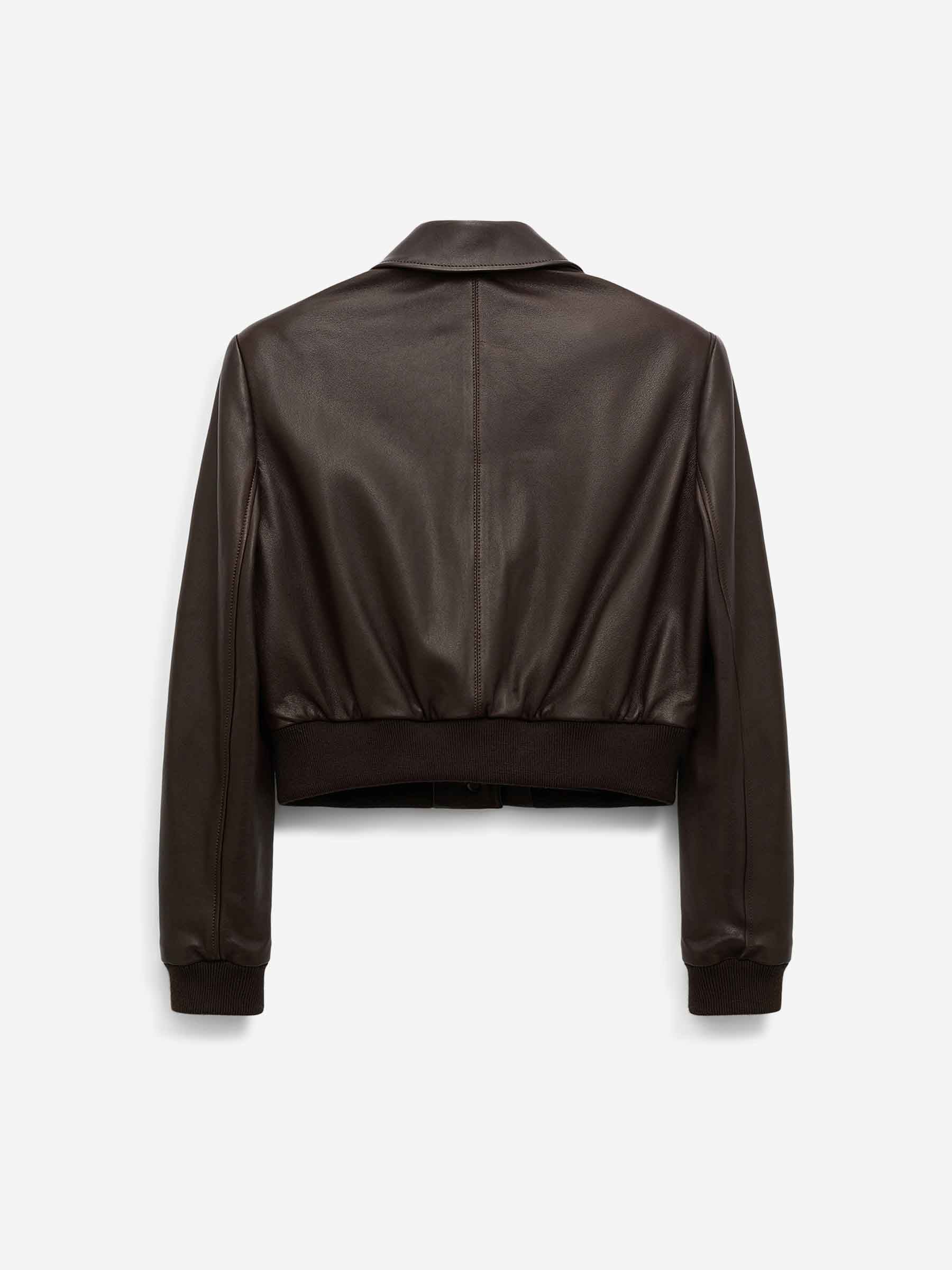 Dorothee Schumacher Mujer Barcelona Chaqueta Cropped Cuero color Marrón Oscuro sku 772-001494 01 - Foto 2
