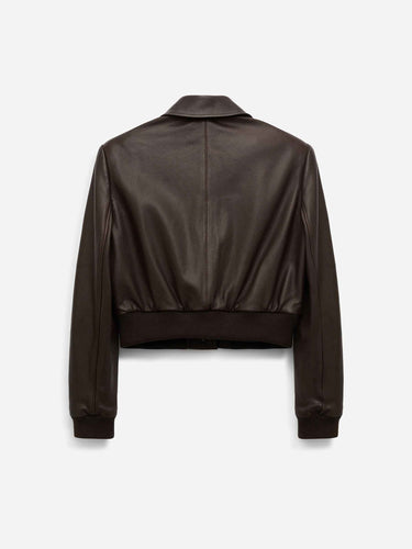 Dorothee Schumacher Mujer Barcelona Chaqueta Cropped Cuero color Marrón Oscuro sku 772-001494 01 - Foto 2
