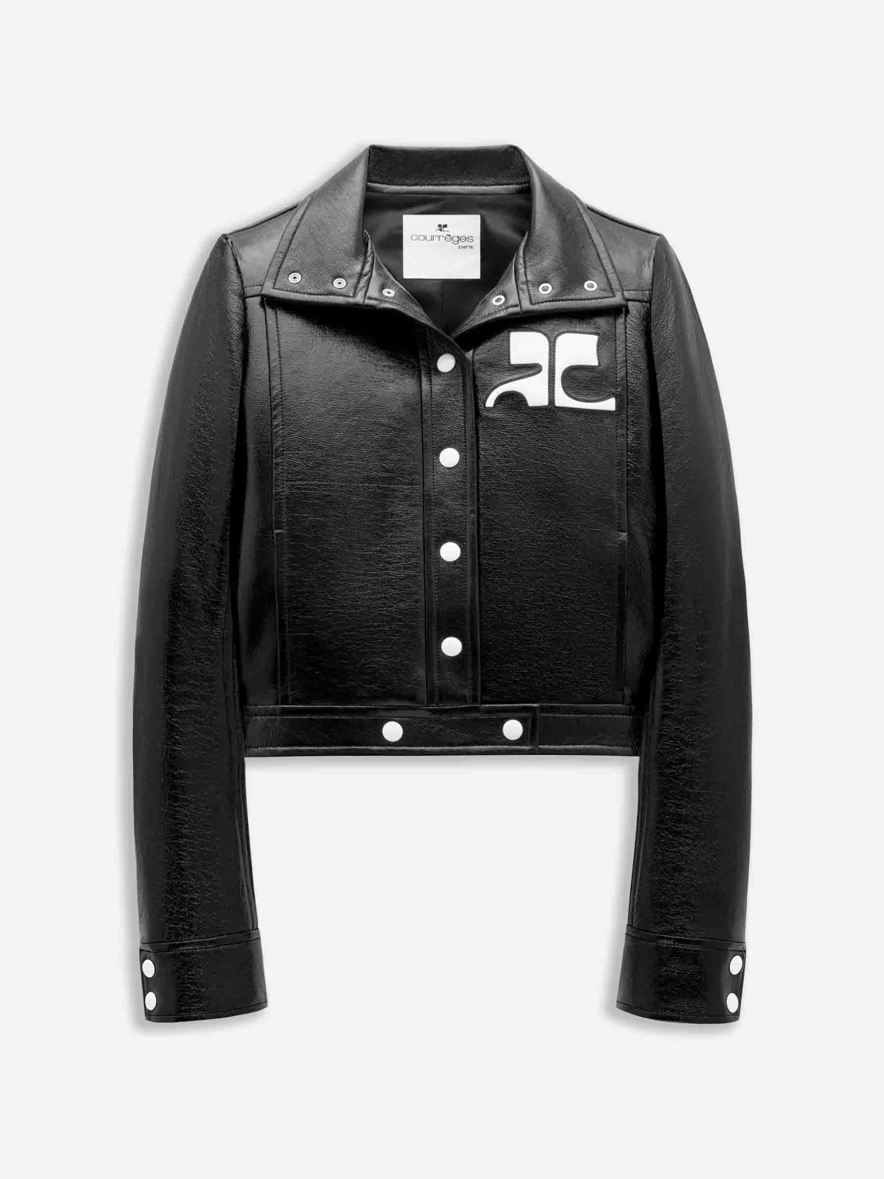 Courrèges Mujer Barcelona Chaqueta Biker Vinilo color Negro sku 772-001498 03 - Foto 1