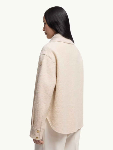 Moncler Mujer Barcelona Chaqueta Lana Bouclé color Nude sku 772-001500 01 - Foto 3