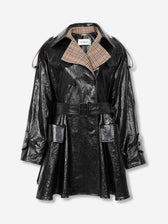 Chloé Mujer Barcelona Gabardina Lino Revestido color Negro sku 772-001501 01 - Foto 1