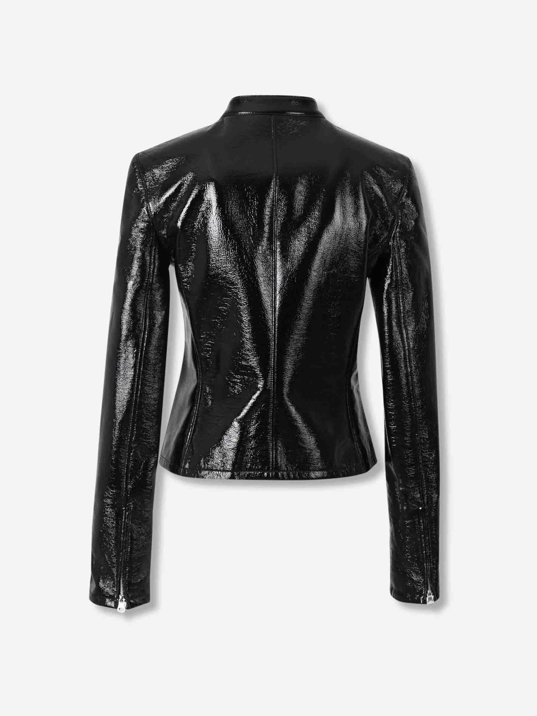 Courrèges Mujer Barcelona Chaqueta Biker Cropped color Negro sku 772-001509 01 - Foto 2