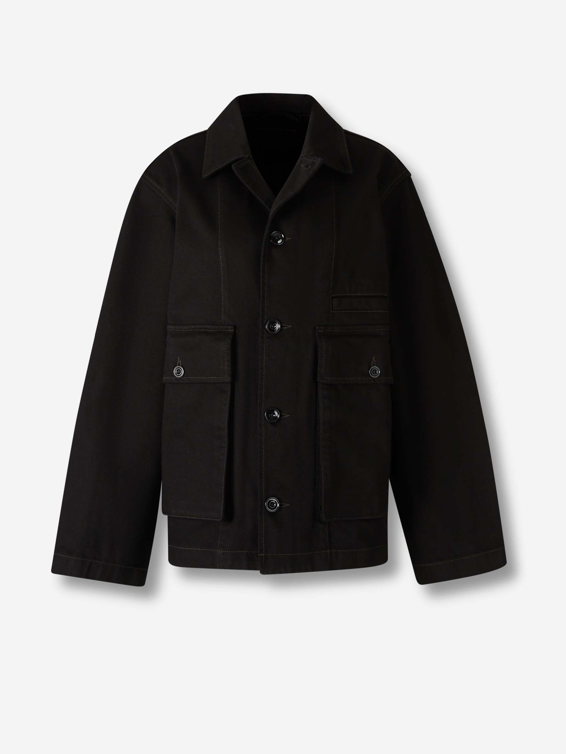 Lemaire Mujer Barcelona Chaqueta Boxy Denim color Negro sku 772-001511 01 - Foto 1