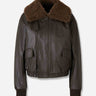 Lemaire Mujer Barcelona Chaqueta Piel Borrego color Marrón Oscuro sku 772-001512 01 - Foto 1
