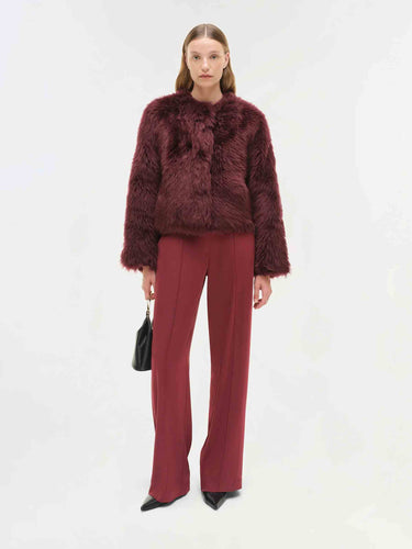 Simkhai Mujer Barcelona Chaqueta Pelo Natasha color Burdeos sku 772-001514 01 - Foto 2