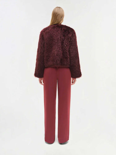 Simkhai Mujer Barcelona Chaqueta Pelo Natasha color Burdeos sku 772-001514 01 - Foto 3