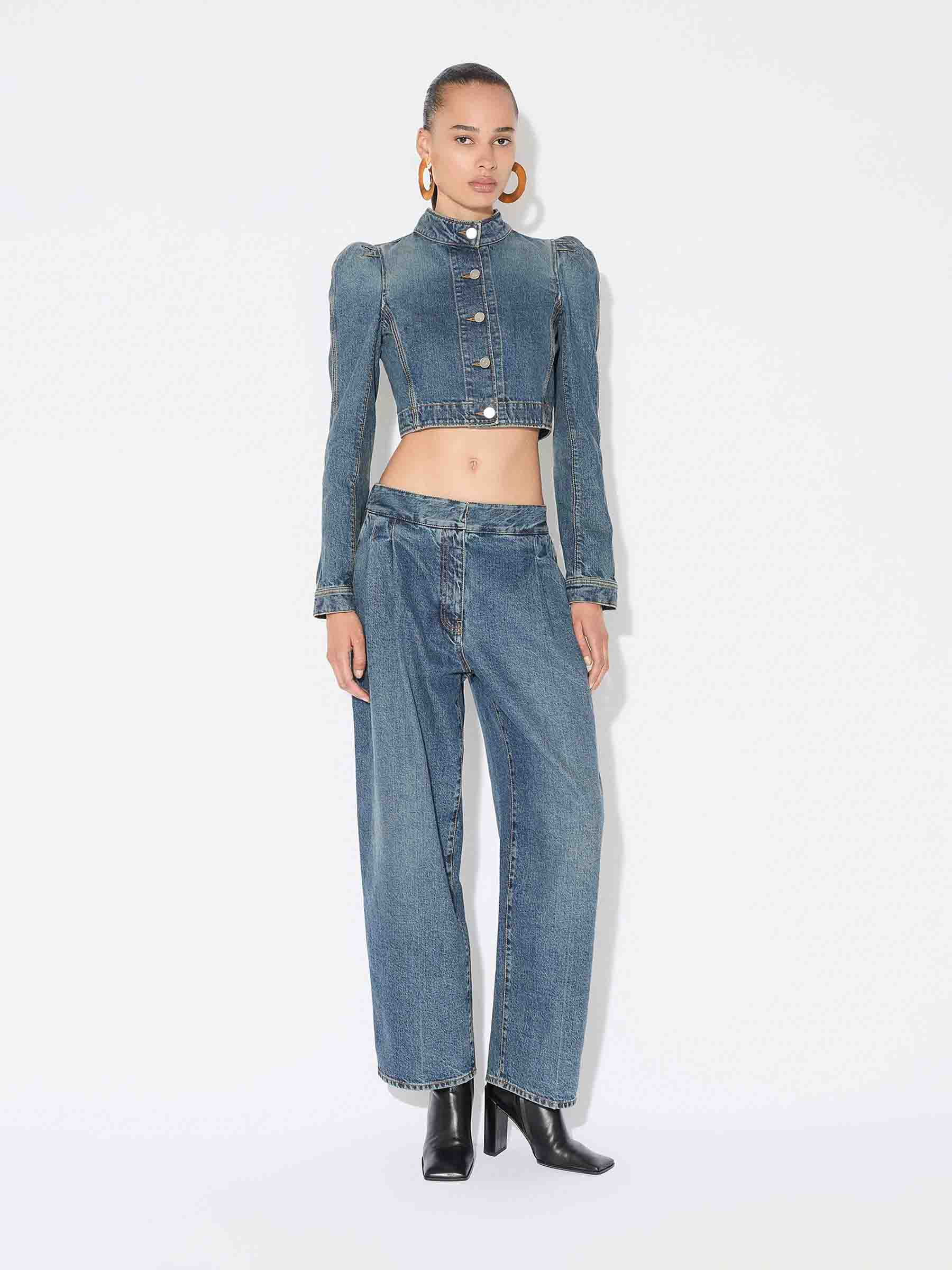 Alaïa Mujer Barcelona Chaqueta Denim Cropped color Azul Denim sku 772-001518 01 - Foto 2