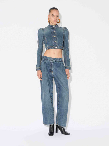 Alaïa Mujer Barcelona Chaqueta Denim Cropped color Azul Denim sku 772-001518 01 - Foto 2