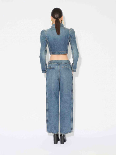 Alaïa Mujer Barcelona Chaqueta Denim Cropped color Azul Denim sku 772-001518 01 - Foto 3