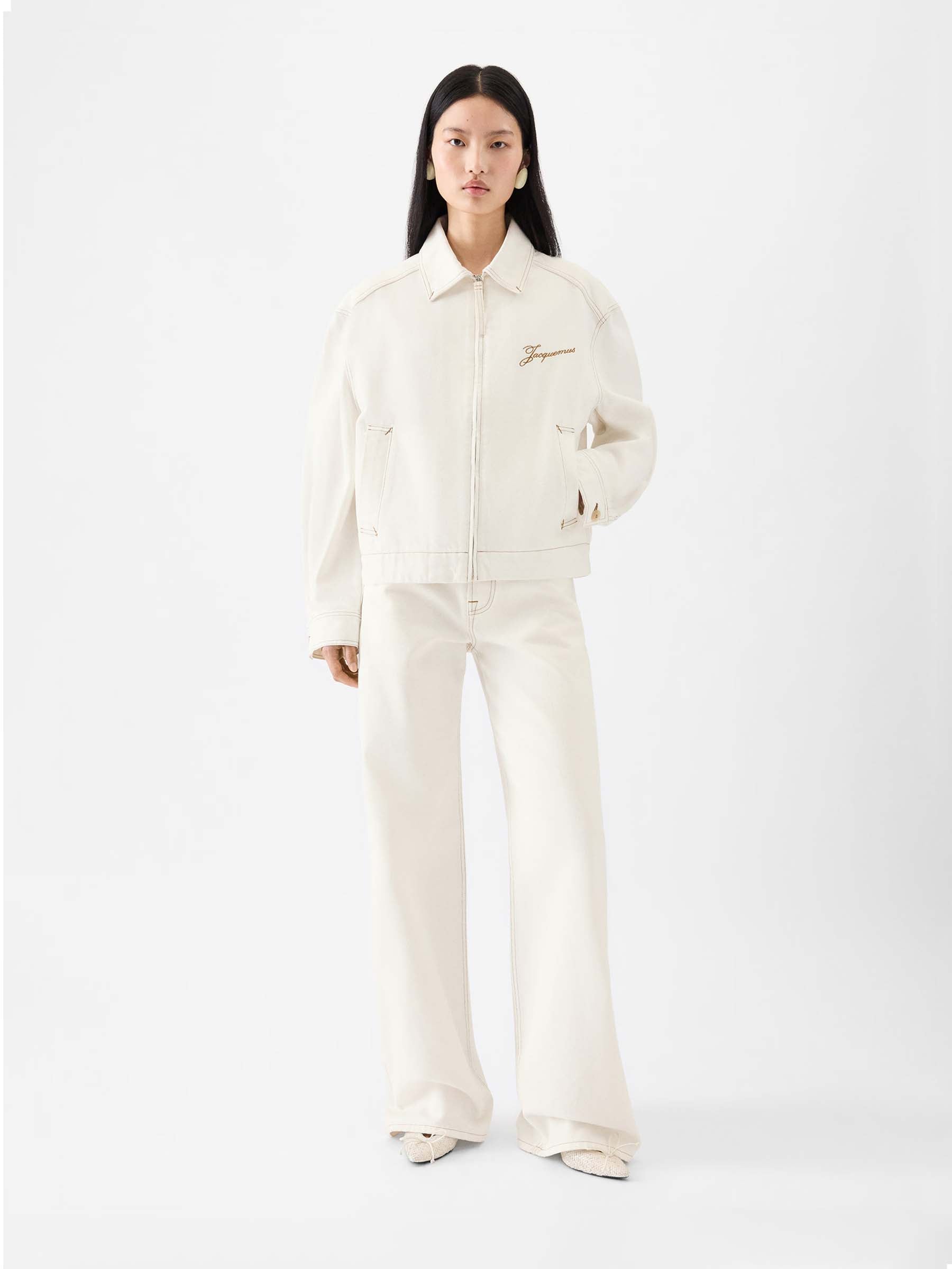 Jacquemus Mujer Barcelona Chaqueta Canevas de-Nîmes color Blanco sku 772-001521 01 - Foto 2