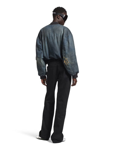 Balenciaga Mujer Barcelona Chaqueta Denim Bomber color Azul Denim sku 772-001531 01 - Foto 3