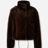 Darkpark Mujer Barcelona Abrigo Corto Pelo color Marrón Oscuro sku 772-001532 01 - Foto 1
