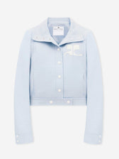 Courrèges Mujer Barcelona Chaqueta Biker Vinilo color Azul Celeste sku 772-001545 03 - Foto 1