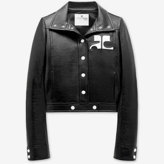 Courrèges Mujer Barcelona Chaqueta Biker Vinilo color Negro sku 772-001545 04 - Foto 1