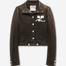 Courrèges Mujer Barcelona Chaqueta Biker Vinilo color Marrón Oscuro sku 772-001545 05 - Foto 1