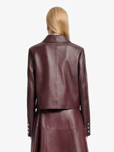 Altuzarra Mujer Barcelona Chaqueta Piel color Burdeos sku 772-001548 01 - Foto 4