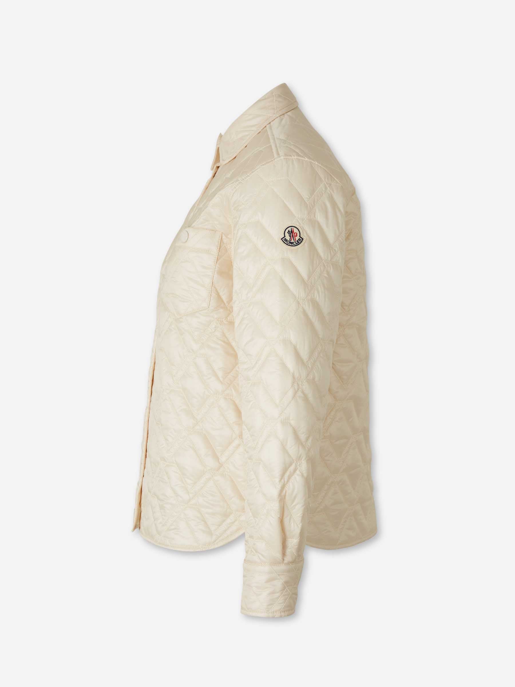 Moncler Mujer Barcelona Chaqueta Técnica Camisera color Marfil sku 772-001552 01 - Foto 2